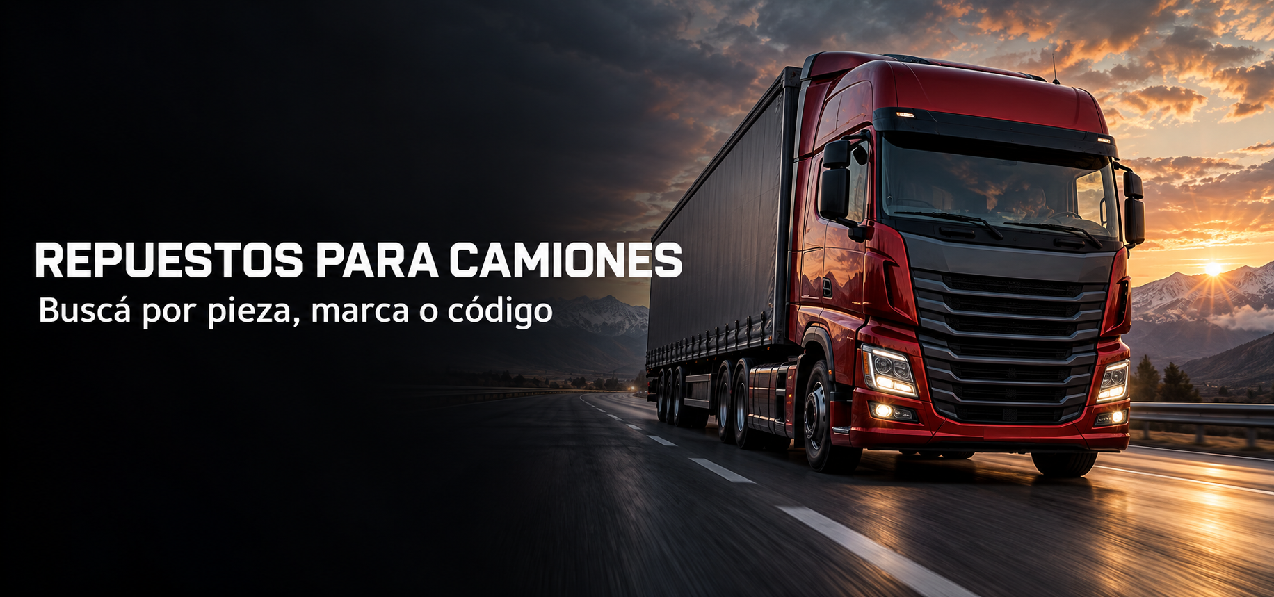 Repuestos para camiones. Buscá por pieza, marca o código.